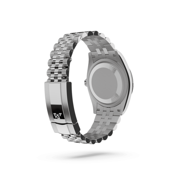Oyster Perpetual Datejust Silver Green Dial Men's Watch - Image 2