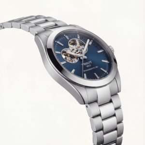 Ocean Blue Open-Heart Automatic Steel Watch