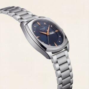 Navy Blue Diamond Index Day-Date Men’s Watch